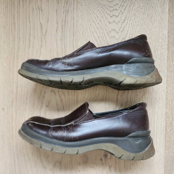 Women's Aldo brown loafer shoes size 7 early 2000s - Picture 3 of 9